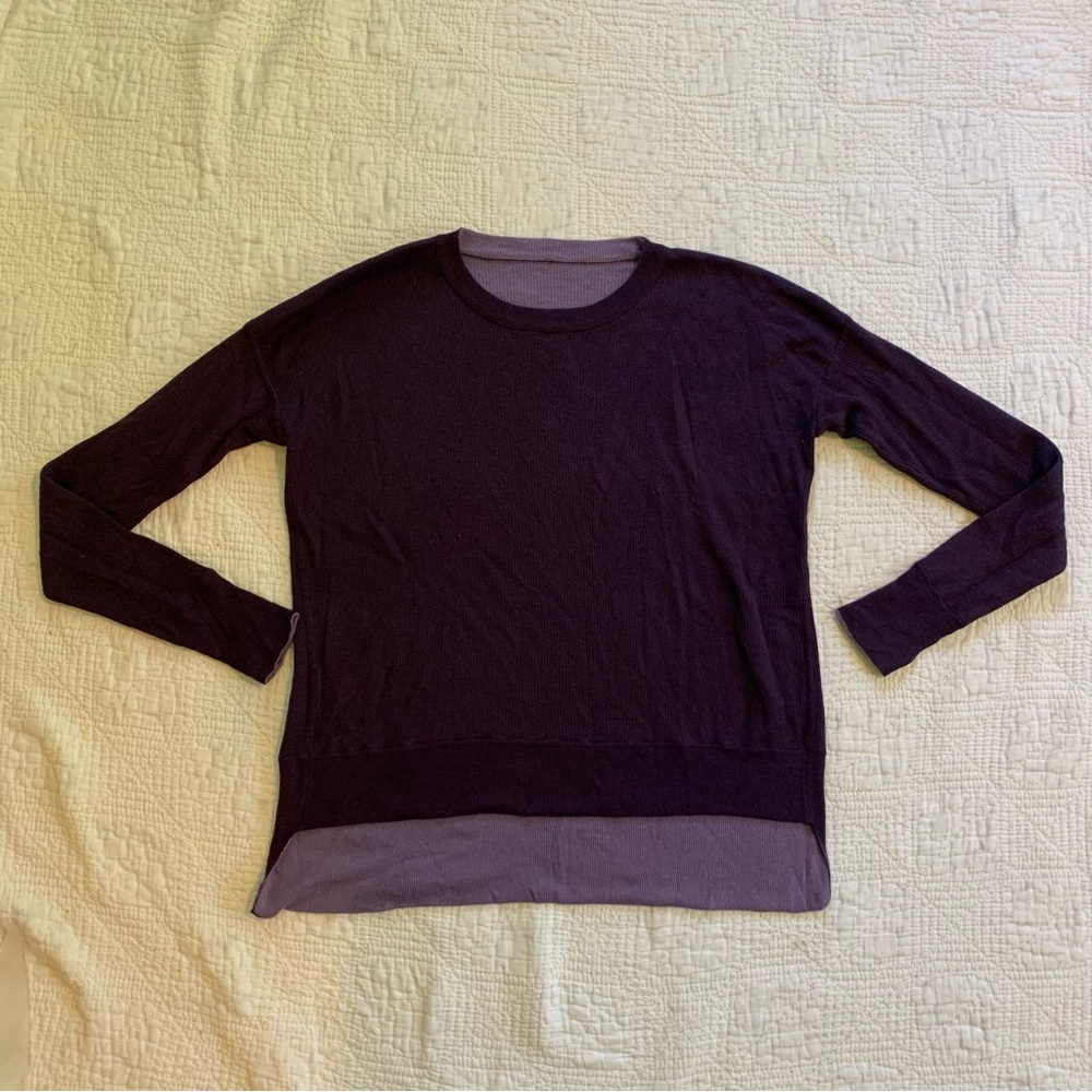 Purple reversible lululemon sweater